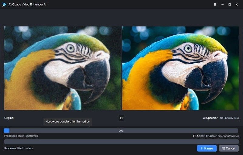 AVCLabs Video Enhancer AI Example