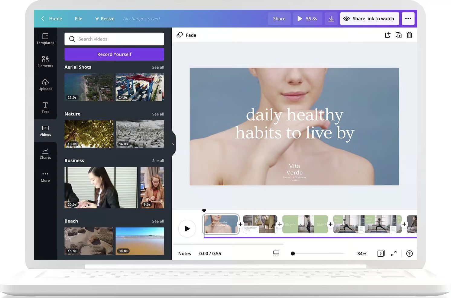 Canva 加字幕