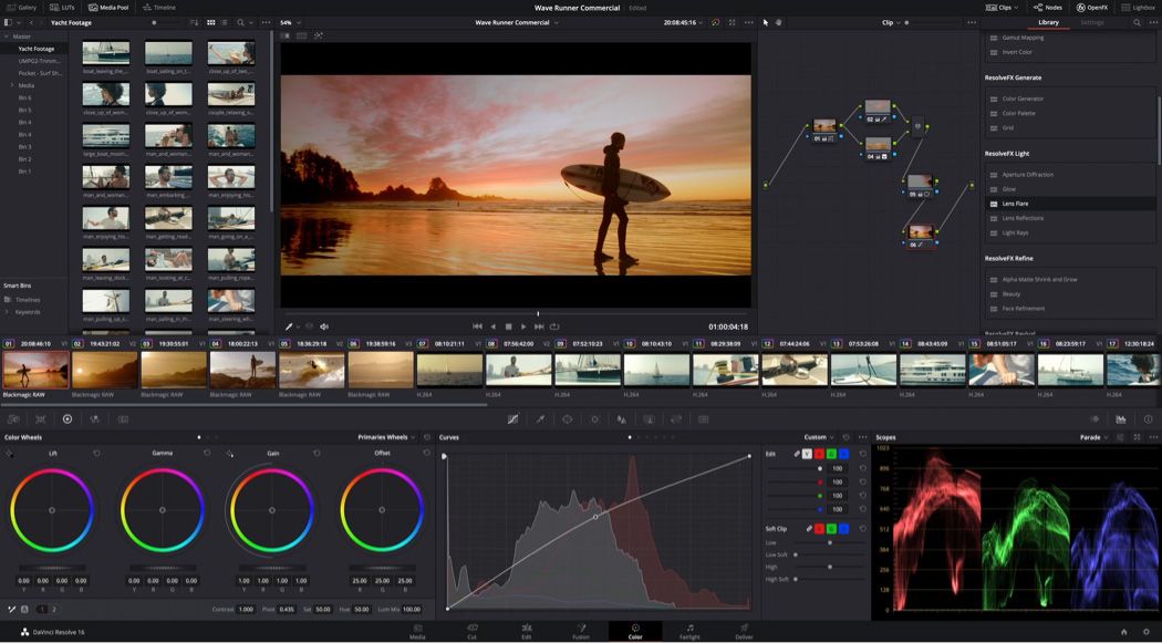 DaVinci Resolve 剪片工具