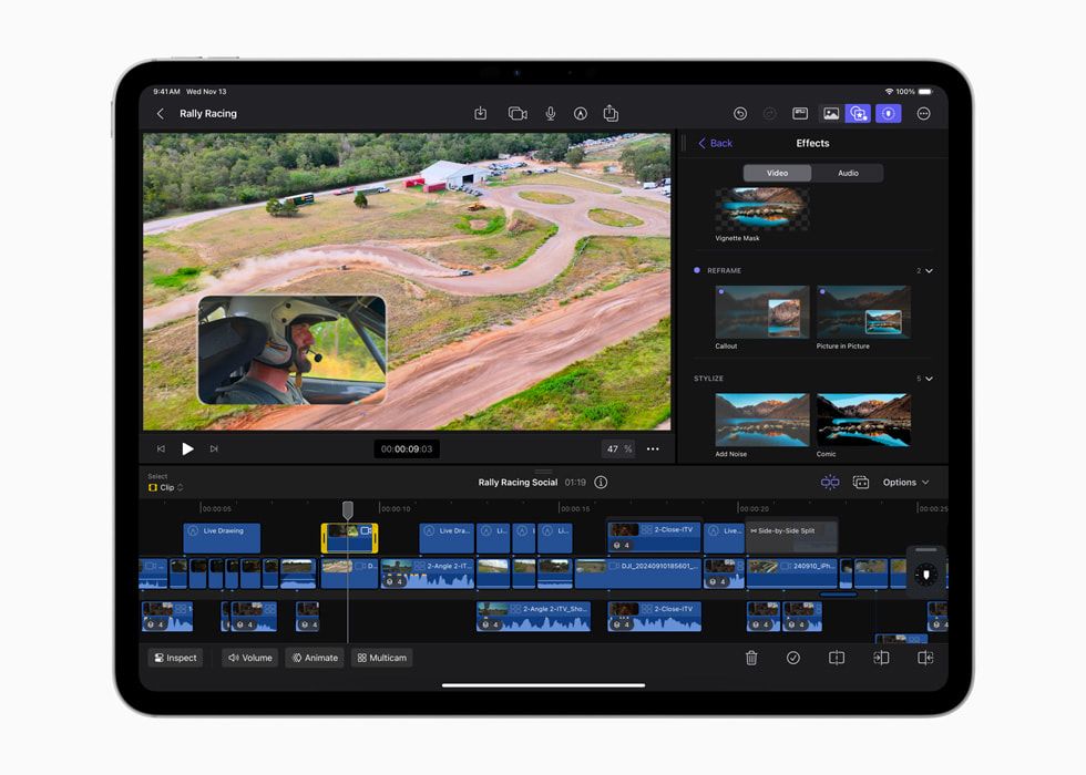 Final Cut Pro iPad 剪片