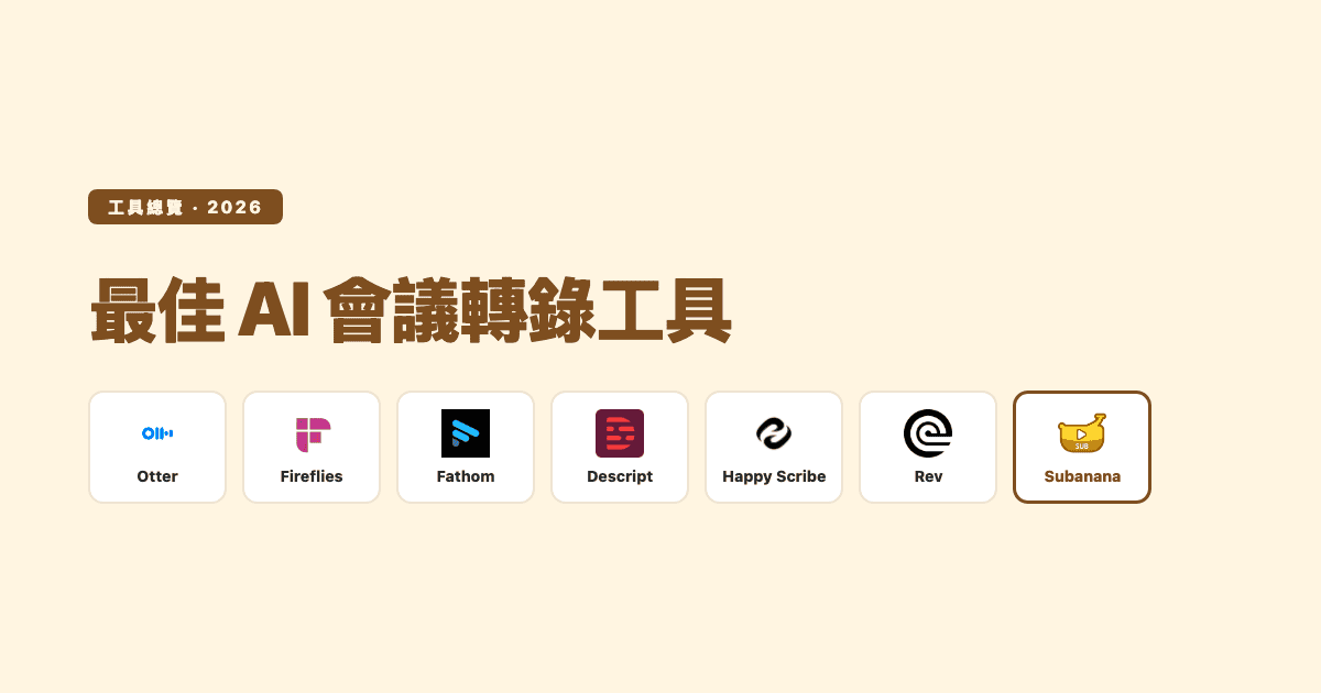 Best AI Meeting Transcription Tools — Subanana editorial comparison (tools featured)