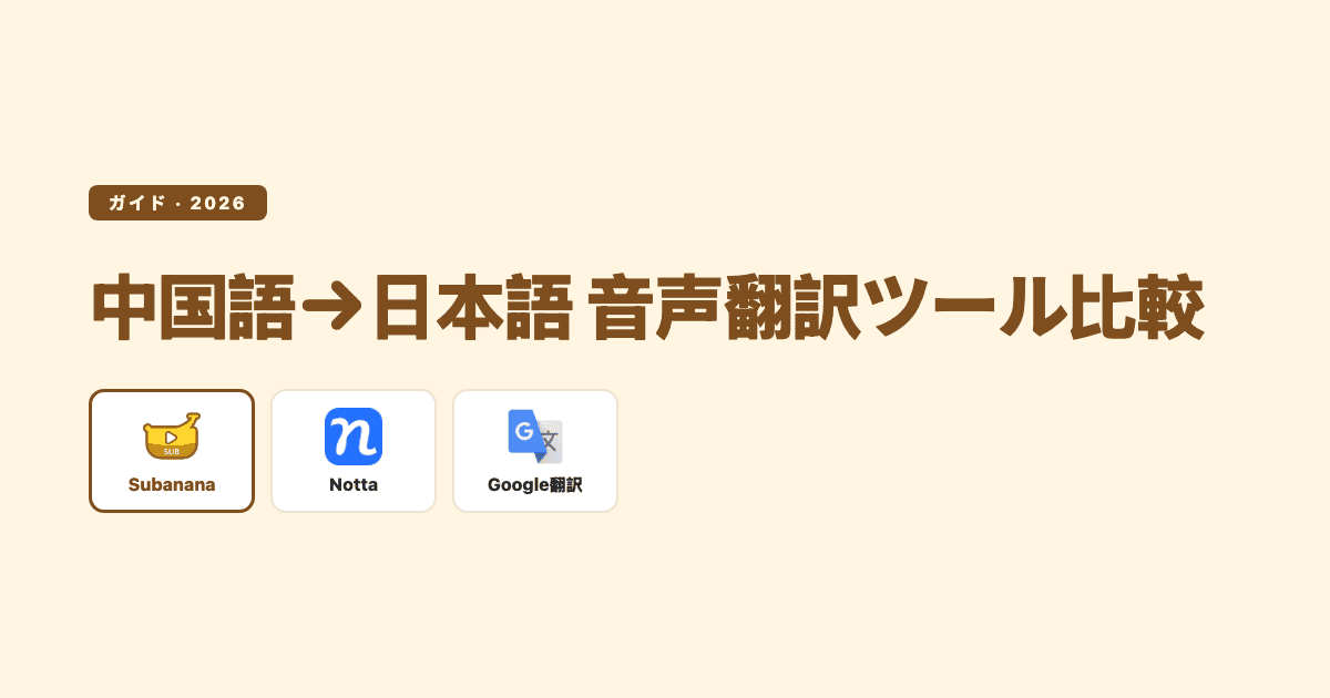 中国語の音声を日本語に翻訳する方法