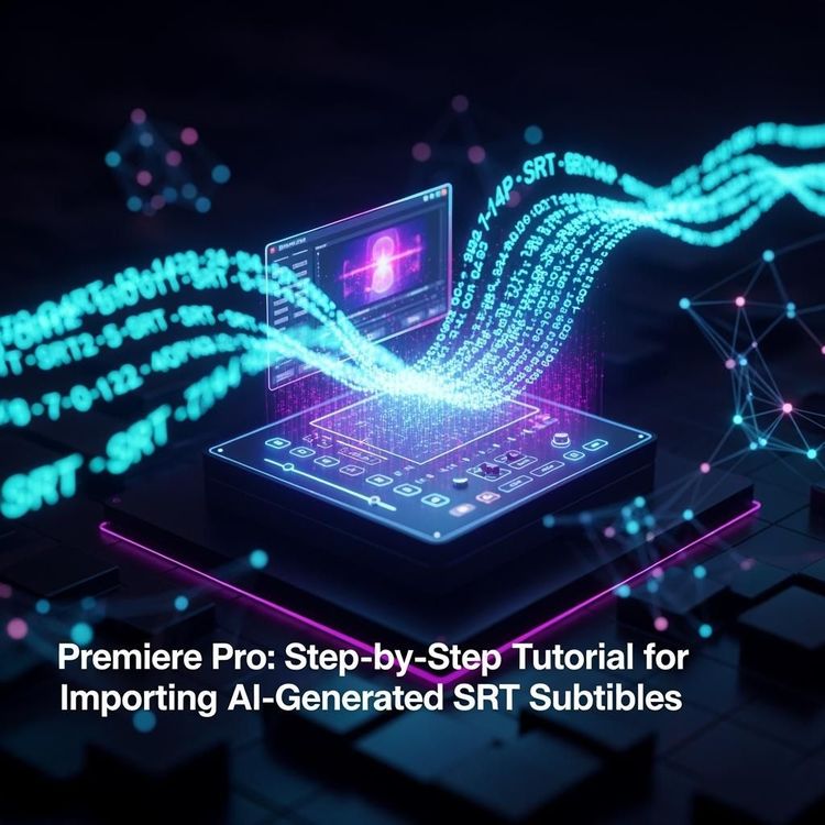 Premiere Pro: Step-by-Step Tutorial for Importing AI-Generated SRT Subtitles