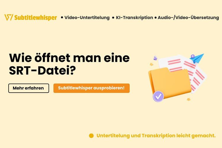 Wie öffnet man eine SRT-Datei?