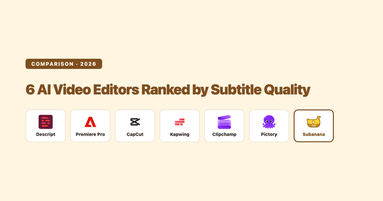 Best AI Video Editors for Auto Captions and Subtitles: 6 Tools Ranked