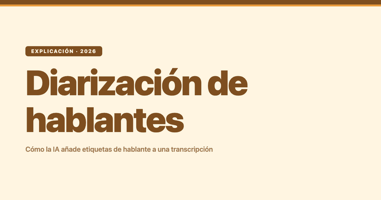 Diarización de hablantes: cómo la IA añade etiquetas de hablante a una transcripción
