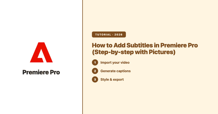 How to Add Subtitles in Premiere Pro (Step-by-step with Pictures)