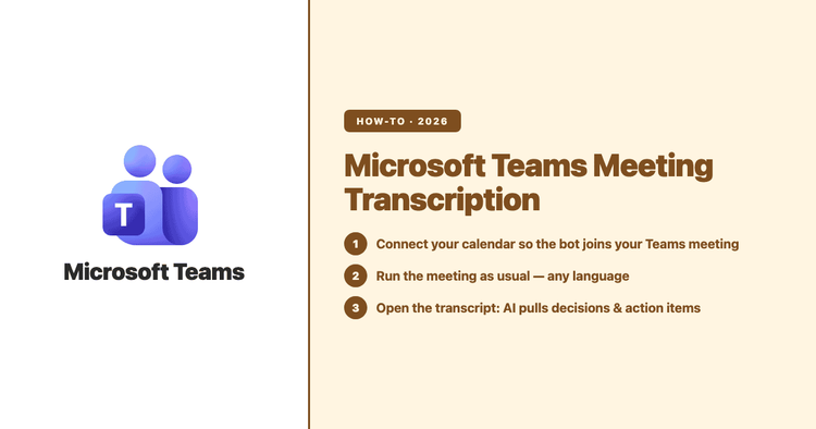 Microsoft Teams Meeting Transcription: Get an Accurate Multilingual Transcript and Summary