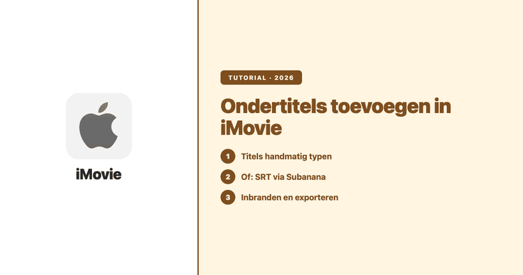 Ondertitels toevoegen in iMovie (2026): de werkwijze op iPhone, iPad en Mac