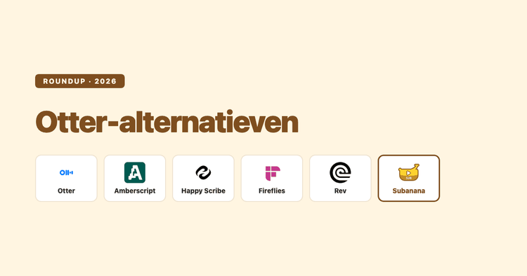 Otter-alternatieven 2026: welke tools transcriberen wél Nederlands