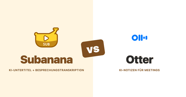 Subanana gegen Otter (2026): Ein dokumentationsbasierter Vergleich