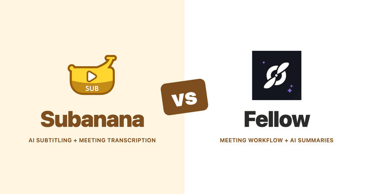 Subanana 與 Fellow(2026):以文件為核心的會議管理 AI 比較