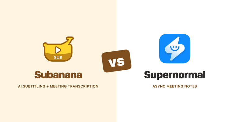 Subanana vs Supernormal (2026): A Documentation-Based Comparison