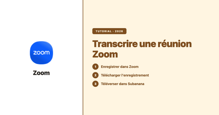 Transcrire une réunion Zoom : de l'enregistrement à un compte rendu clair et un résumé IA