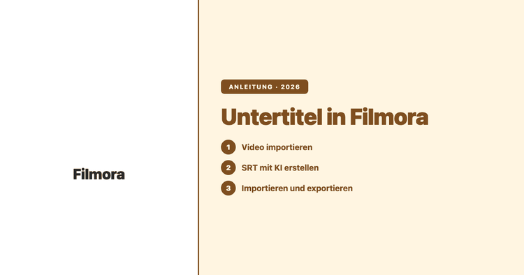 Untertitel in Filmora hinzufügen – Anleitung 2026