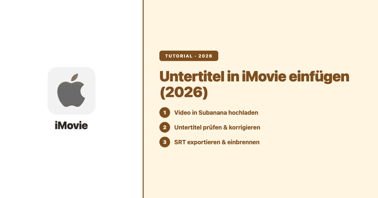 Untertitel in iMovie einfügen (2026): Workflow für iPhone, iPad und Mac