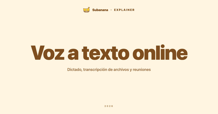 Voz a texto online: dictado, transcripción de archivos y reuniones