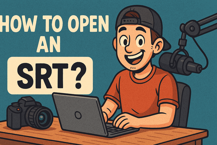 How to open an SRT file?