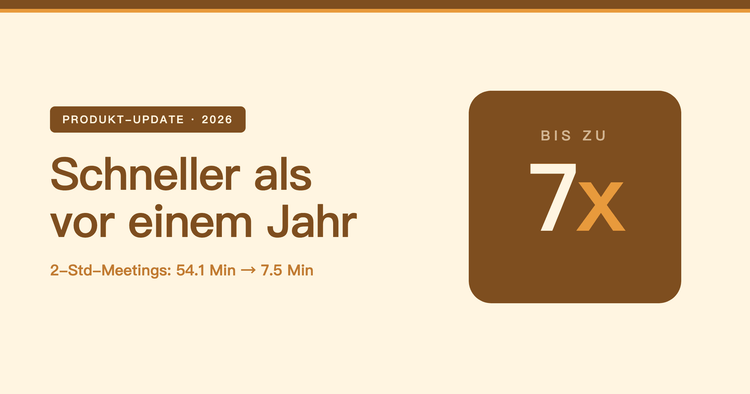Subanana verarbeitet Ihre Dateien jetzt bis zu 7x schneller als vor einem Jahr