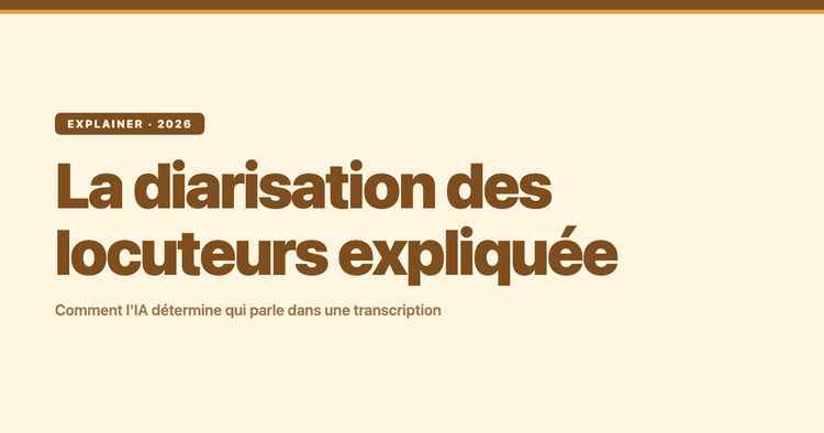 La diarisation des locuteurs expliquée : comment l'IA étiquette qui parle dans une transcription