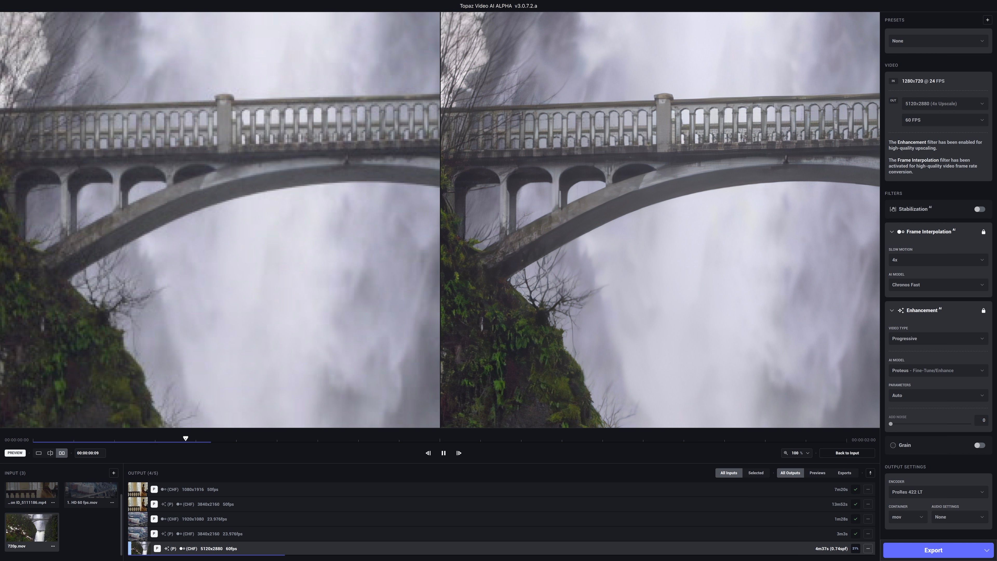Topaz Video AI Example
